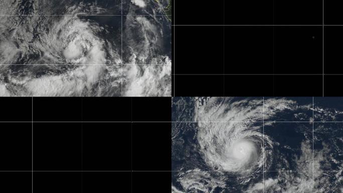 2019年飓风纪子延时卫星图像