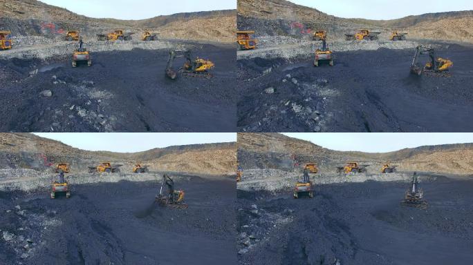 挖掘机采矿矿场挖矿采矿场