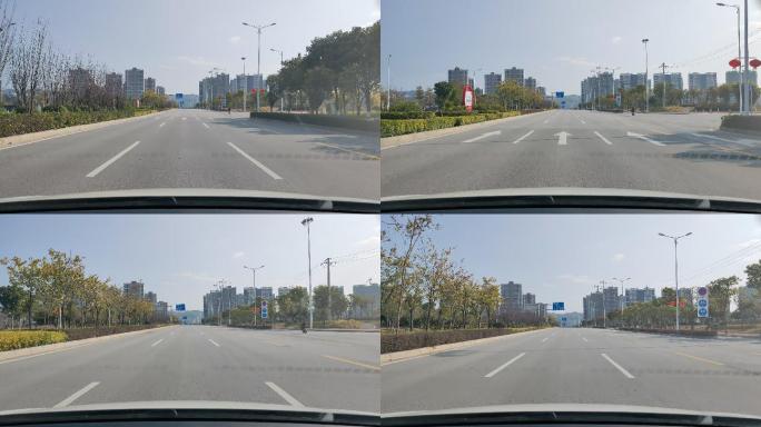 城市道路开车行车记录仪视频