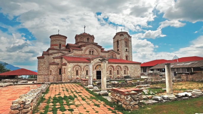 奥赫里德湖马其顿圣潘泰利蒙修道院
