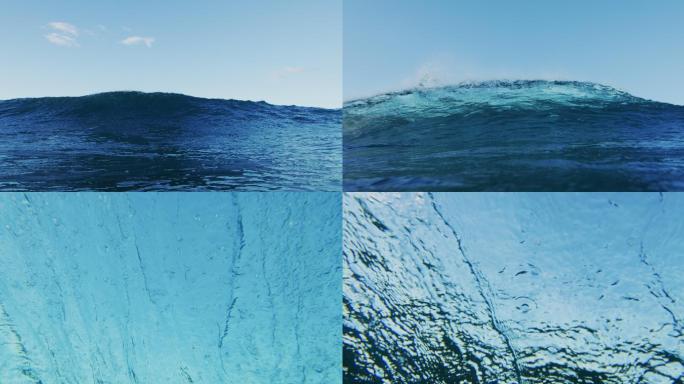 海底之美大海海洋海水深海海浪浪花
