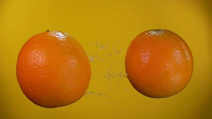 橘子相互碰撞维生素C维C广告天然饮品