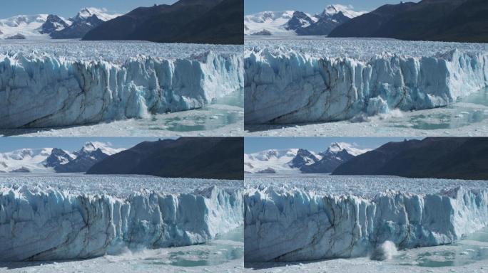 冰川缓慢崩解国外外国阿根廷景区风景风光