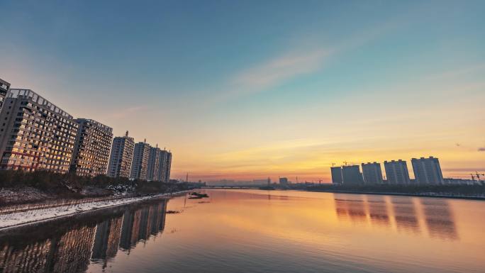 浑河 日出 房地产 山水中国