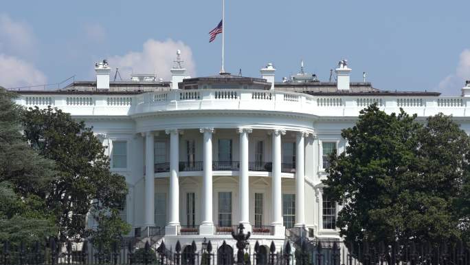 美国白宫拍摄漂亮国拜登特朗普