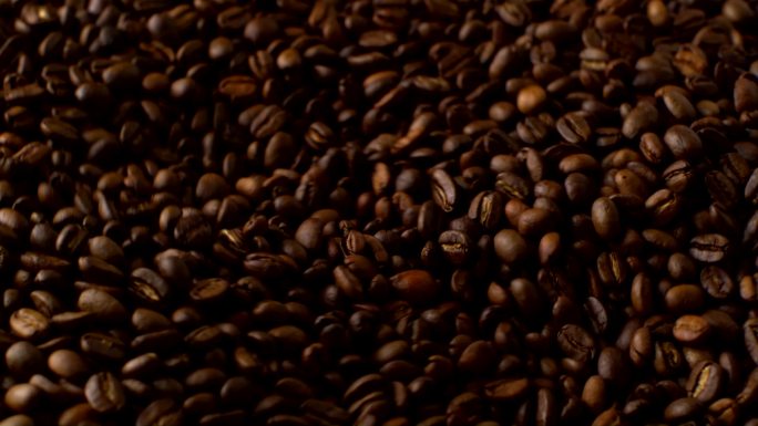 咖啡豆实拍展示广告空镜研磨咖啡机