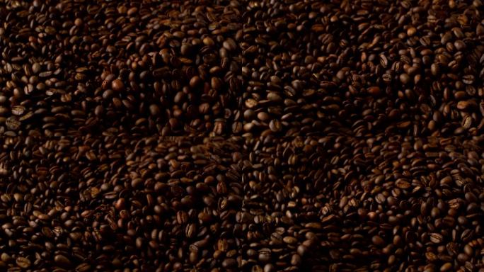 咖啡豆实拍展示广告空镜研磨咖啡机