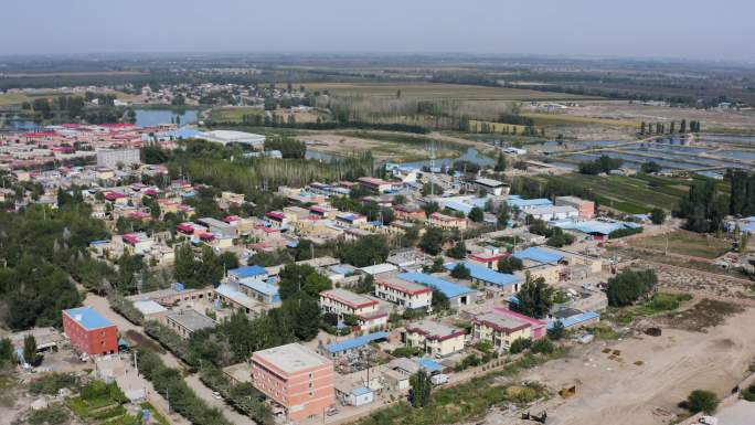 新疆农村航拍