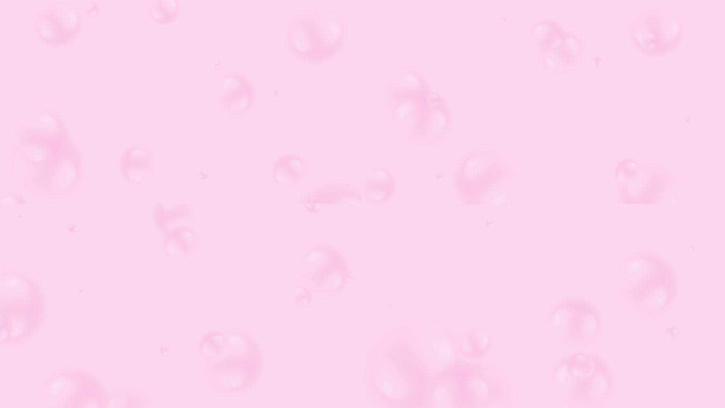 粉色气泡抽象视频动画