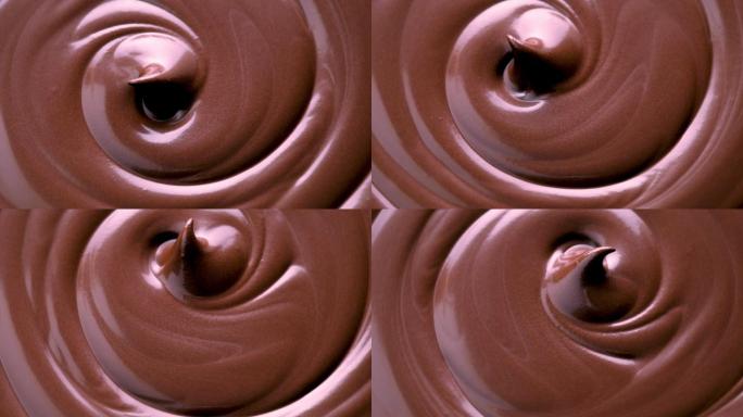 融化巧克力漩涡