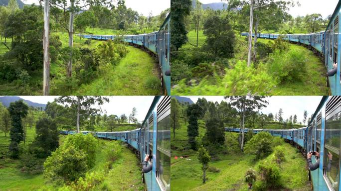 斯里兰卡的一列经典火车