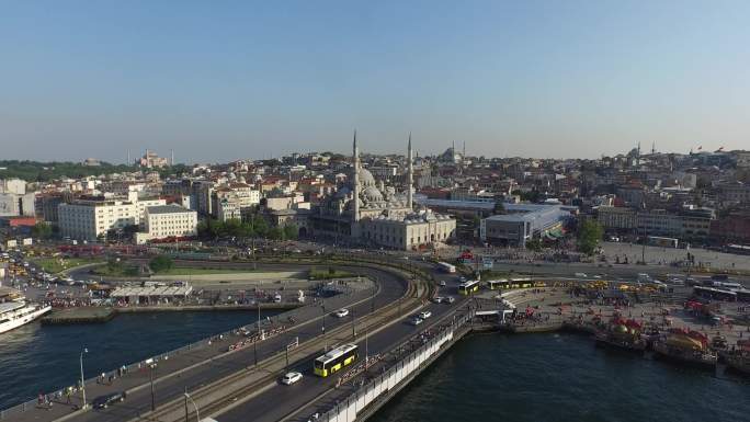 【4K】土耳其加拉塔大桥周边