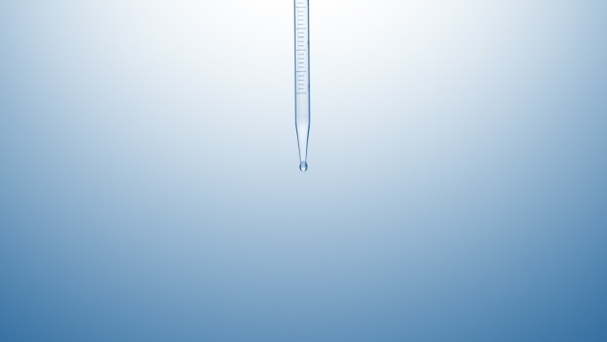 清澈的液体透明液滴化学