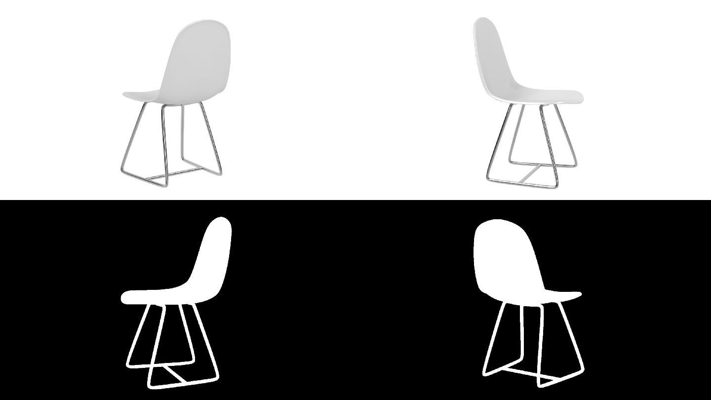 白色塑料椅子塑料座
