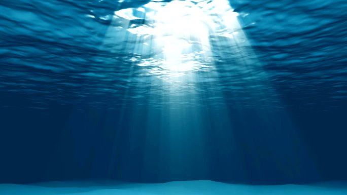 美丽的水下背景丁达尔之光上帝之光光线耶稣