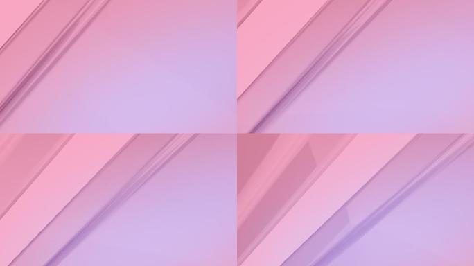 抽象柔和的粉色线条动画