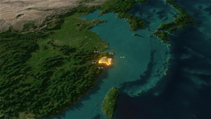 台州地形图