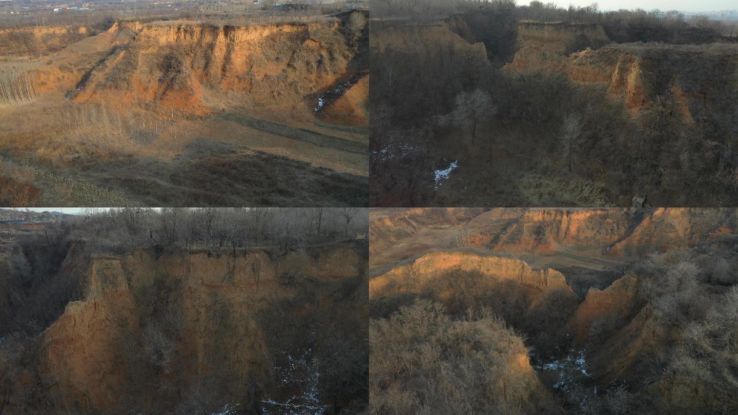 土林残雪黄土