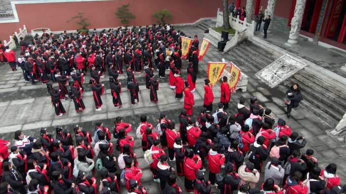 4K 青少年中学生国学文化户外教学活动