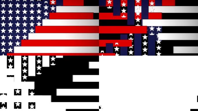 美国国旗背景转换美国国旗转场美国电视节目