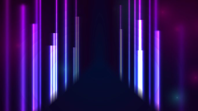 蓝紫色霓虹激光线条抽象运动背景
