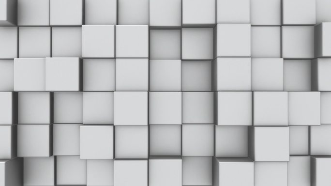 抽象立方体白色背景