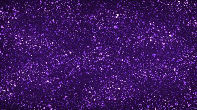紫色闪光颗粒背景紫粒子光斑碎片漂浮背景抽