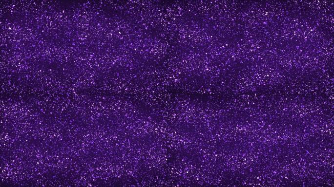 紫色闪光颗粒背景紫粒子光斑碎片漂浮背景抽