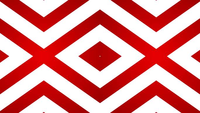 几何环抽象钻石红色和白色背景