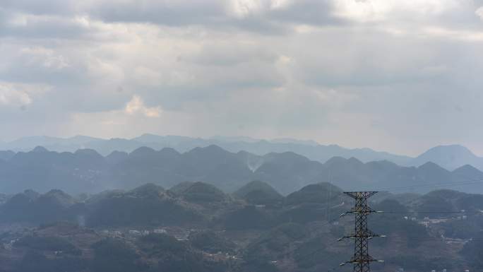 阳光普照大地延时