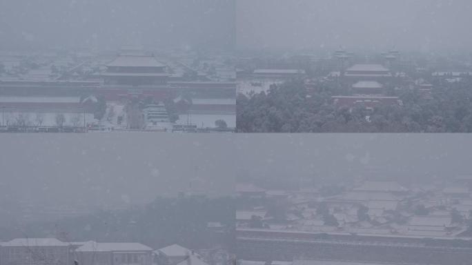 图克  俯瞰故宫雪景 未调色