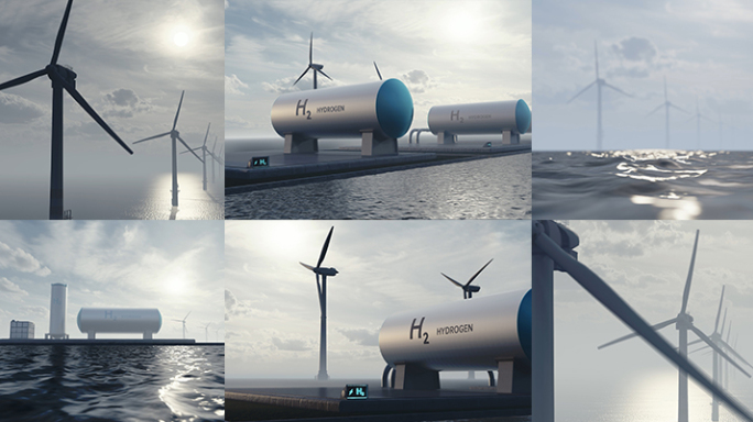 氢能源海上涡轮风机碳排放可再生能源电能