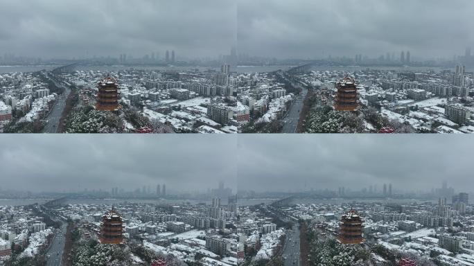 武汉黄鹤楼雪景