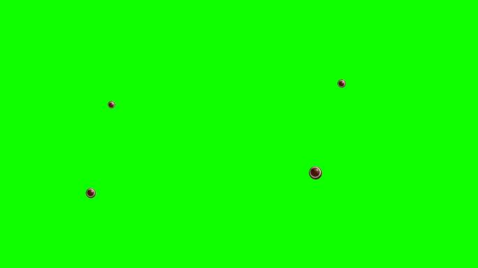 橄榄球绿屏抠像三维橄榄球橄榄球动画转场球