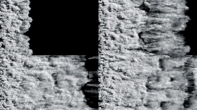 烟慢动作升格镜头冲出白色