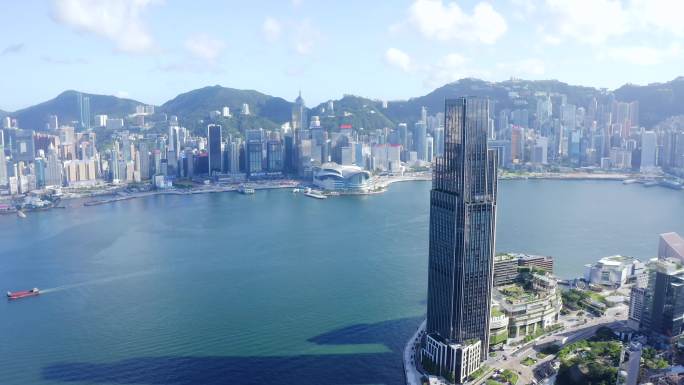 香港市城市主城区宣传片经济建设