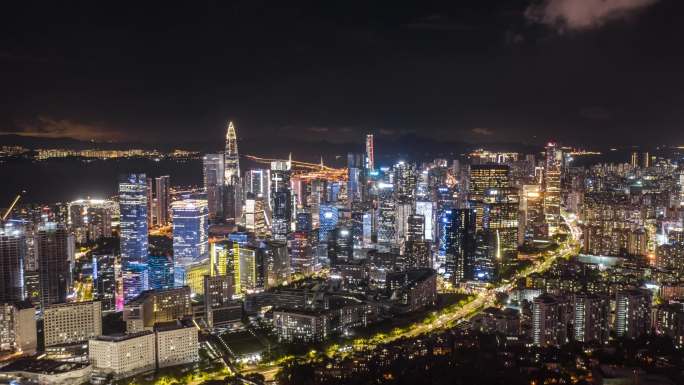 科技园夜景延时