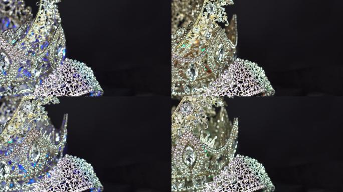 钻石银冠奢华高贵婚礼结婚婚庆嫁妆定情信物