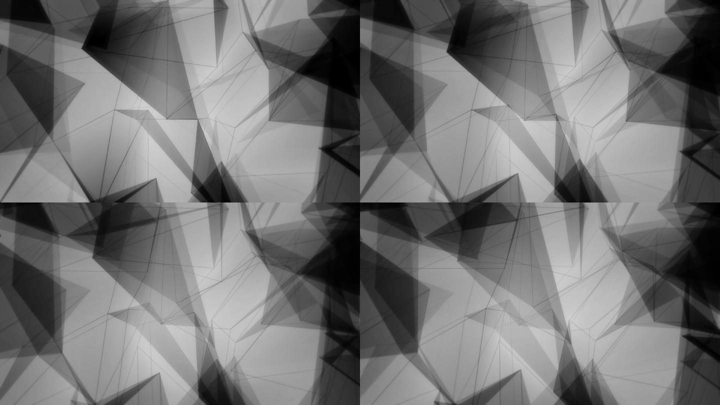 三角形几何背景简洁图象视频素材后期合成