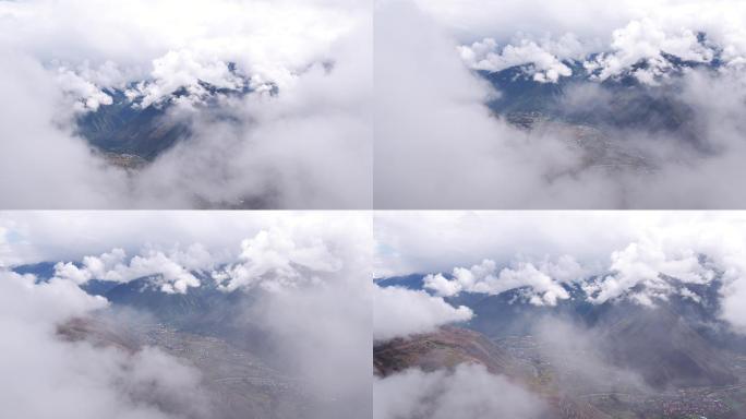 秘鲁 大山 航拍4k 外国风景 山峰远景