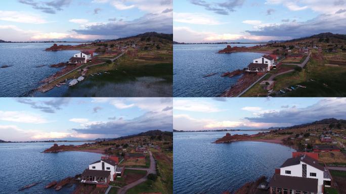 秘鲁的的喀喀湖  外国风景 4k原素材