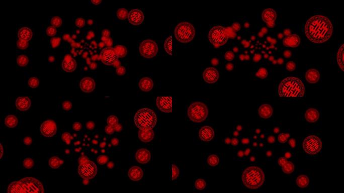 循环带通道中国风喜字