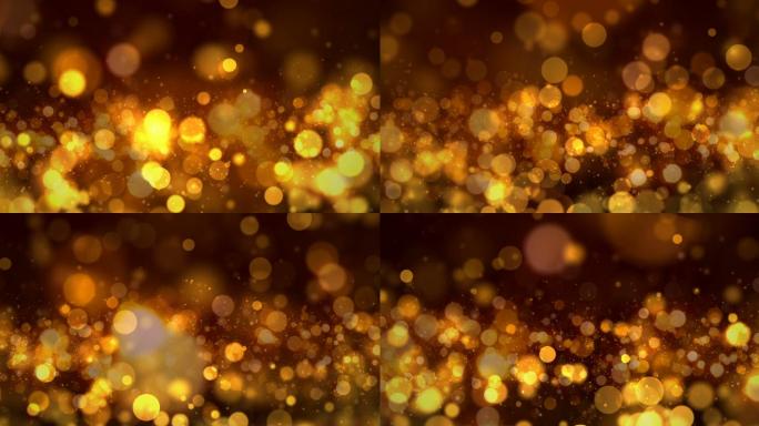金色粒子视频素材光斑金
