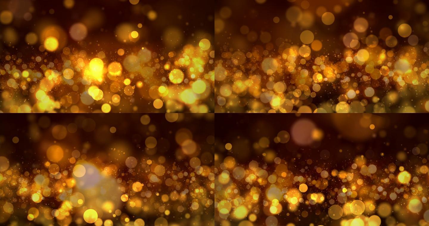 金色粒子视频素材光斑金