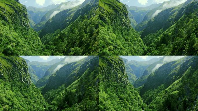 美丽的群山天然氧吧山峰峡谷广西四川