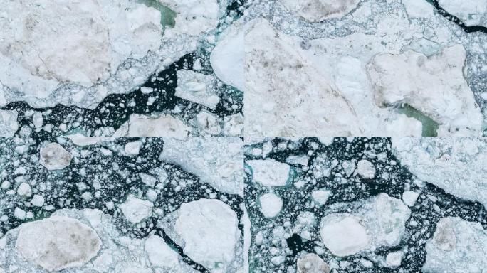 格陵兰岛伊卢利萨特冰川峡湾融化的冰山