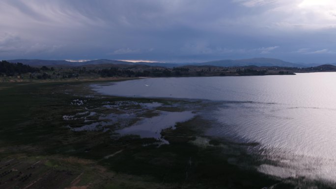 秘鲁的的喀喀湖  外国风景 4k原素材