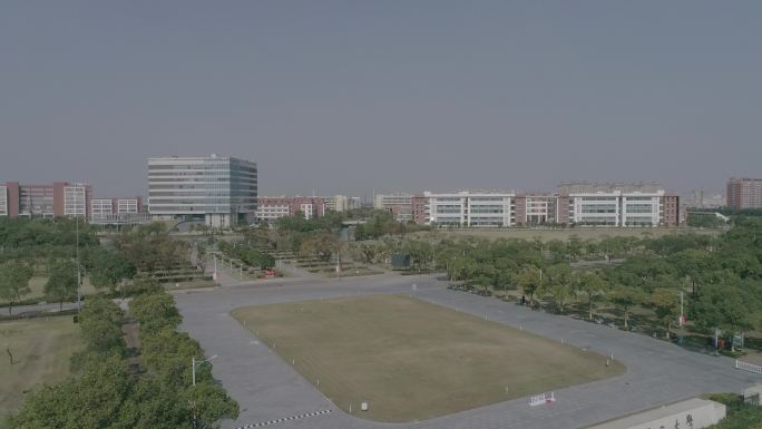 上海华东理工大学 航拍 奉贤校区 灰档