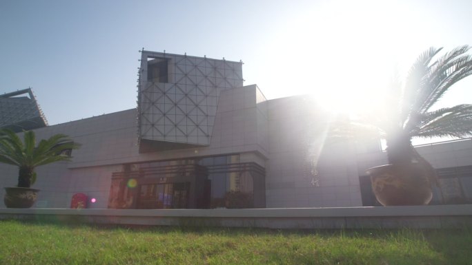 中国海盐博物馆建筑外观空镜A024