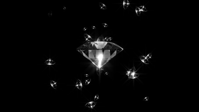珍贵钻石特效动画合成元素光效